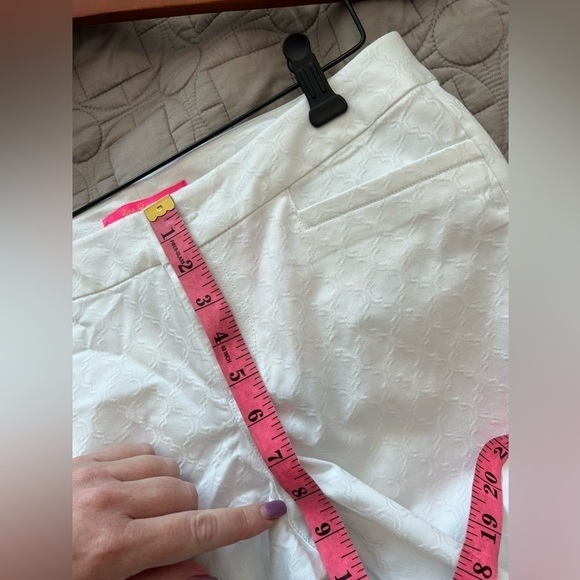 Lilly Pulitzer Kelly Skinny Ankle Pants Textured Resort White Size 6 NWT - Picture 12 of 16